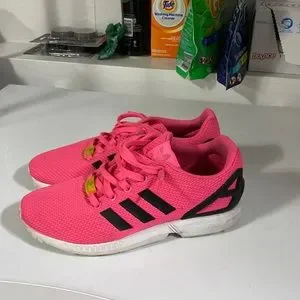 ★pink★〜apparel〜shoes！ Casual Shoes Hot Pink Adidas Shoes Zx Flux Adidas Rose Women's